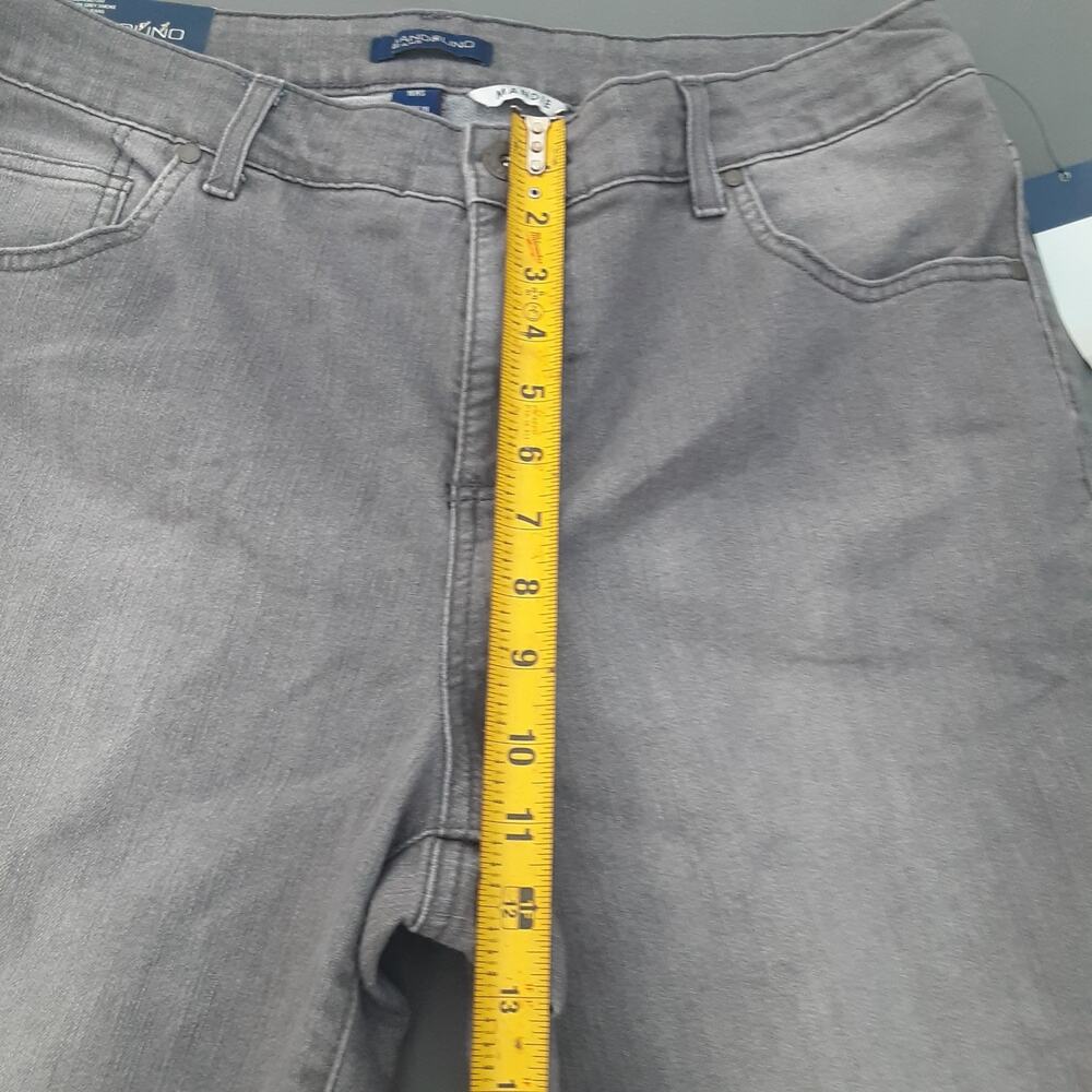 NWT Bandolino Women's Jeans Size 16 Short Medium Wash Straight Leg Stretch Gray - Picture 10 of 11